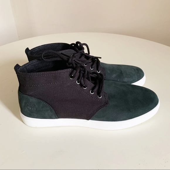 Timberland Newport Bay Chukka Sneakers Black Green Men’s Size 8.5 NWOT - Picture 1 of 9